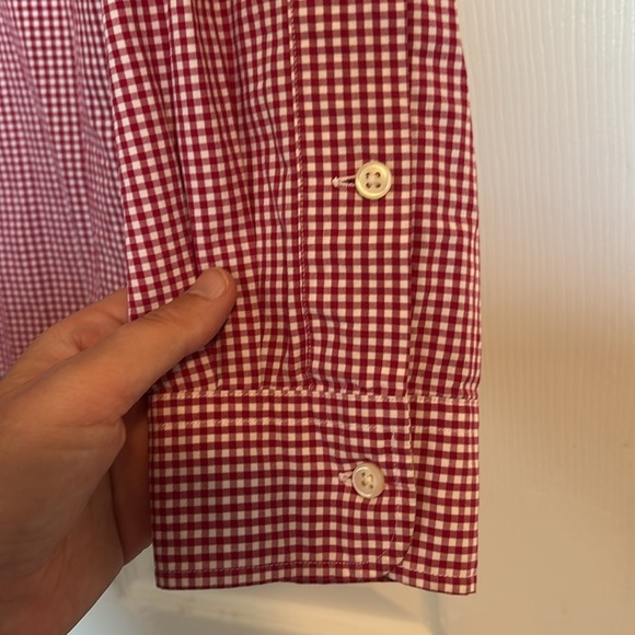 Ralph Lauren men’s red and white long sleeve button down shirt size medium - Picture 5 of 9